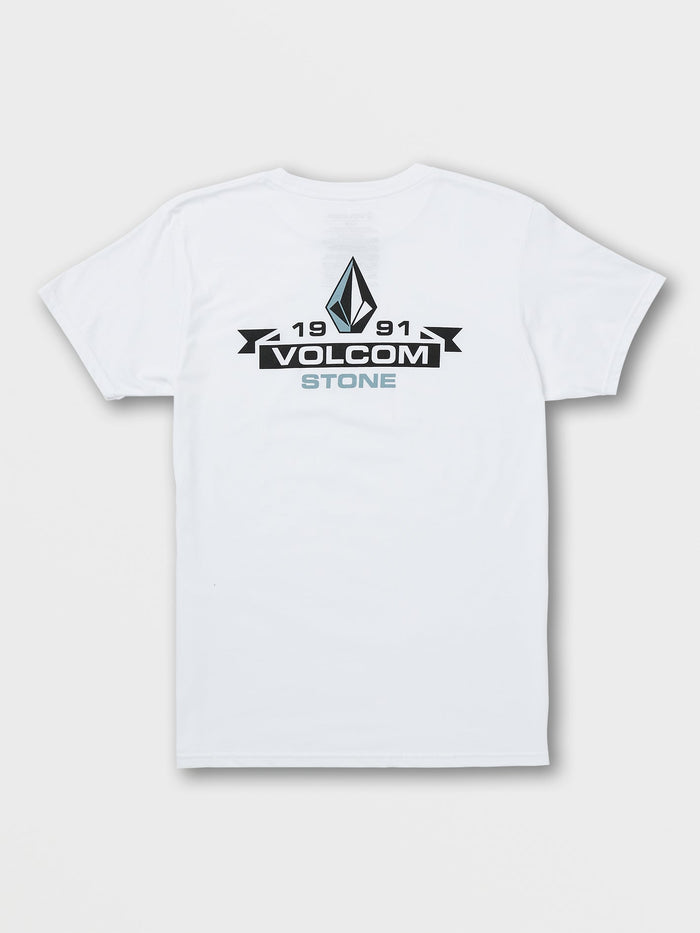 Men's Blaquedout Short Sleeve Tee-White-Volcom