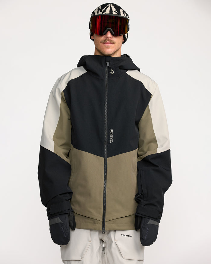 Men's Brighton Full Zip Jacket-Military-Volcom