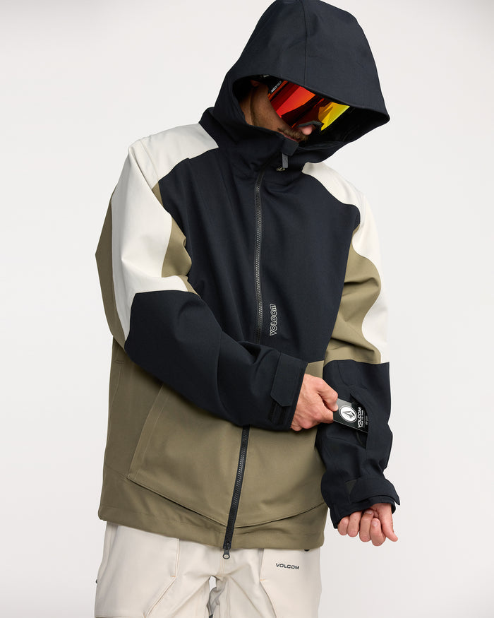 Men's Brighton Full Zip Jacket-Military-Volcom