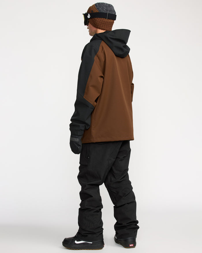 Men's Brighton Full Zip Jacket-Brown-Volcom