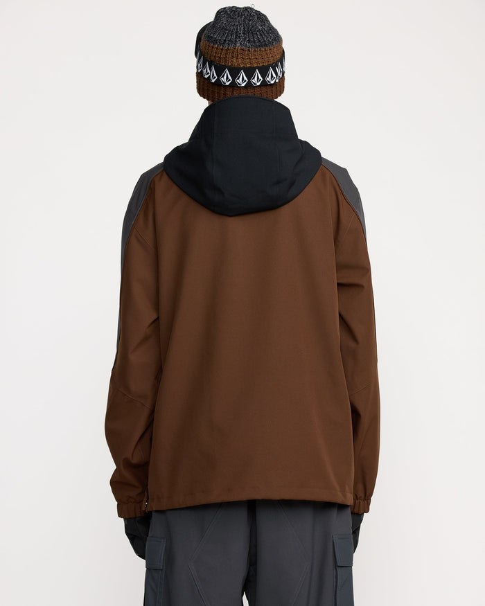 Men's Brighton Pullover Jacket-Brown-Volcom