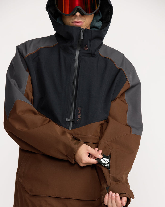 Men's Brighton Pullover Jacket-Brown-Volcom