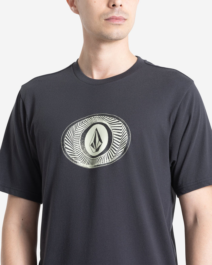 Men's Buckel Up Short Sleeve Tee-Washed Black Heather-Volcom