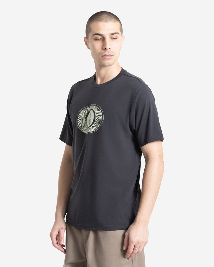 Men's Buckel Up Short Sleeve Tee-Washed Black Heather-Volcom