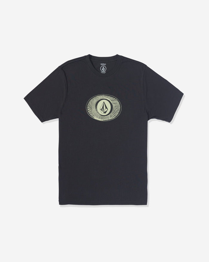 Volcom Men's Buckel Up Short Sleeve Tee Washed Black Heather