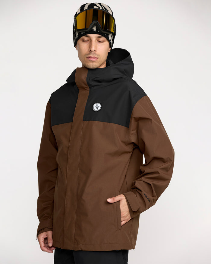 Men's Buckthreeeighty Jacket-Brown-Volcom