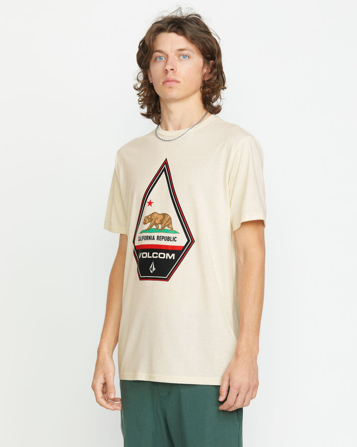 Men's Californeye Tee-Off White Heather-Volcom