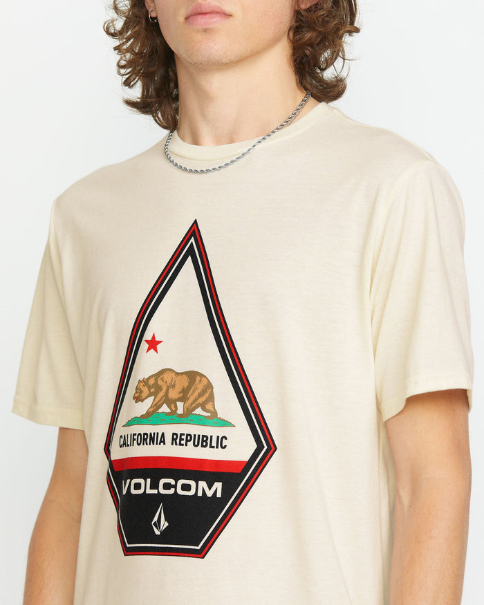 Men's Californeye Tee-Off White Heather-Volcom
