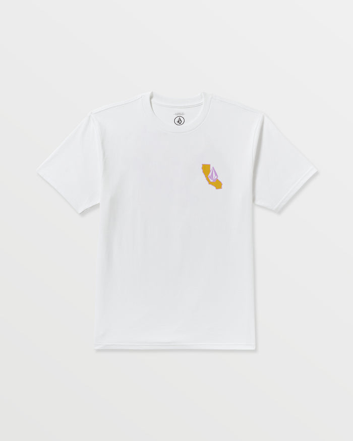 Men's California Dreaming Short Sleeve Tee-White-Volcom