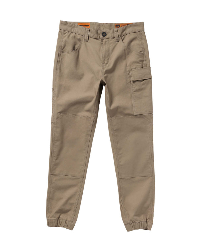 Men's Caliper II Cuff Work Pants-Brindle-Volcom