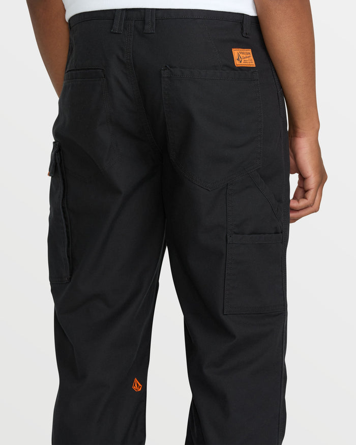 Men's Caliper II Relaxed Work Pants-Black-Volcom