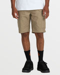 Men's Caliper II Relaxed Work Short-Brindle-Volcom