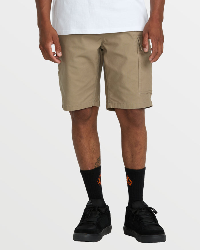 Men's Caliper II Relaxed Work Short-Brindle-Volcom