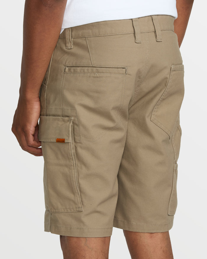 Men's Caliper II Relaxed Work Short-Brindle-Volcom