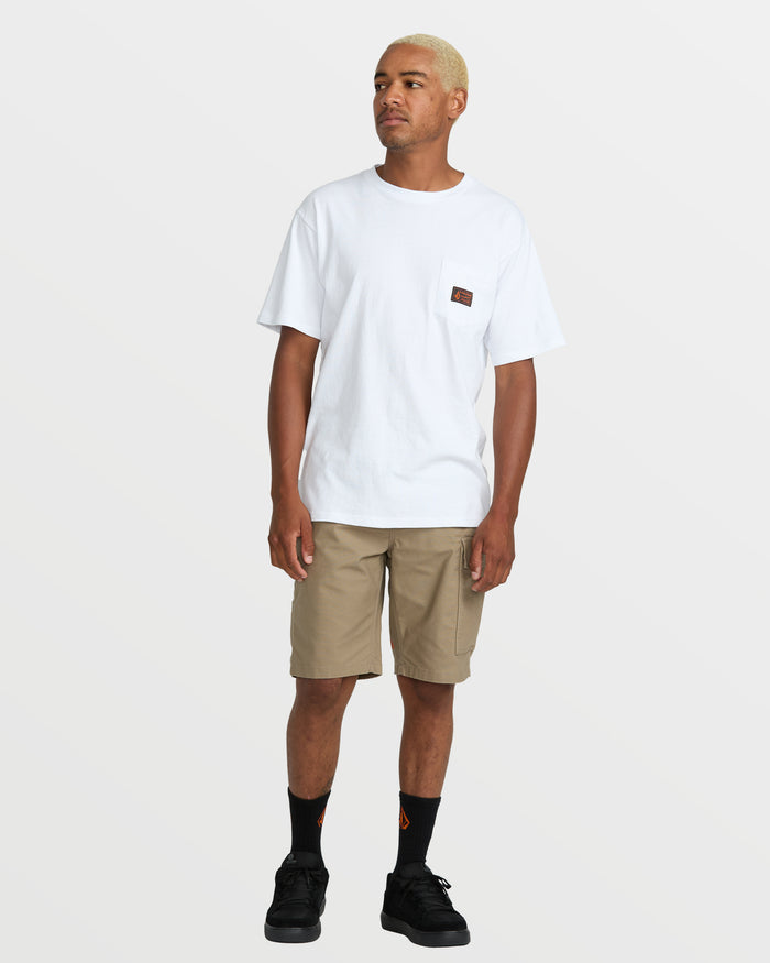 Men's Caliper II Relaxed Work Short-Brindle-Volcom