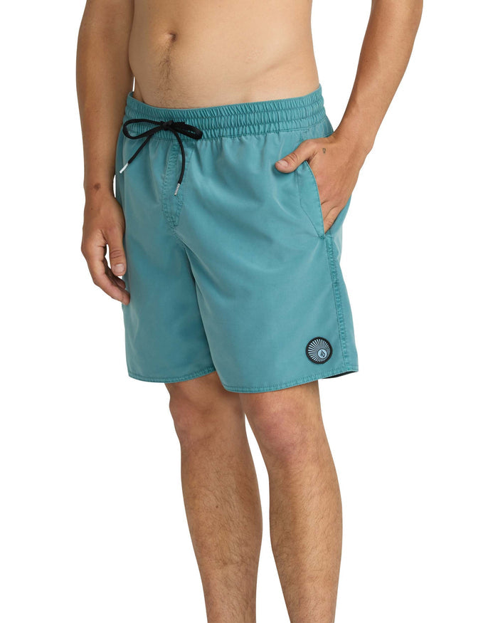 Men's Center Elastic Waist Trunks--Volcom