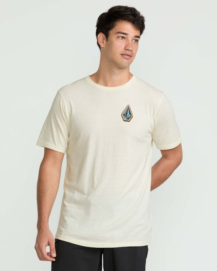 Men's Chandler Short Sleeve Tee-Off White Heather-Volcom