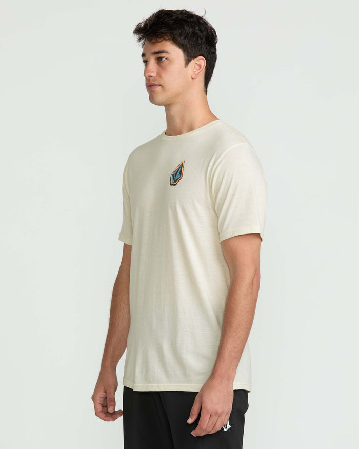 Men's Chandler Short Sleeve Tee-Off White Heather-Volcom