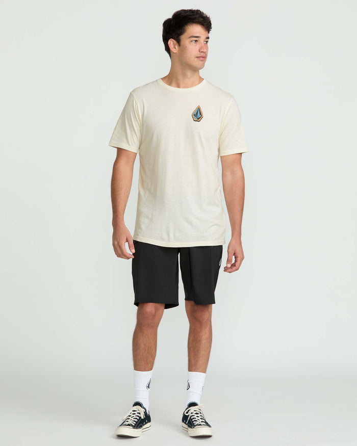 Men's Chandler Short Sleeve Tee-Off White Heather-Volcom