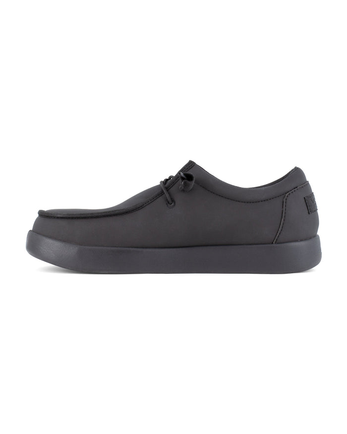 Men's Chill Safety Toe Water and Slip Resistant Work Sneakers-Black-Volcom