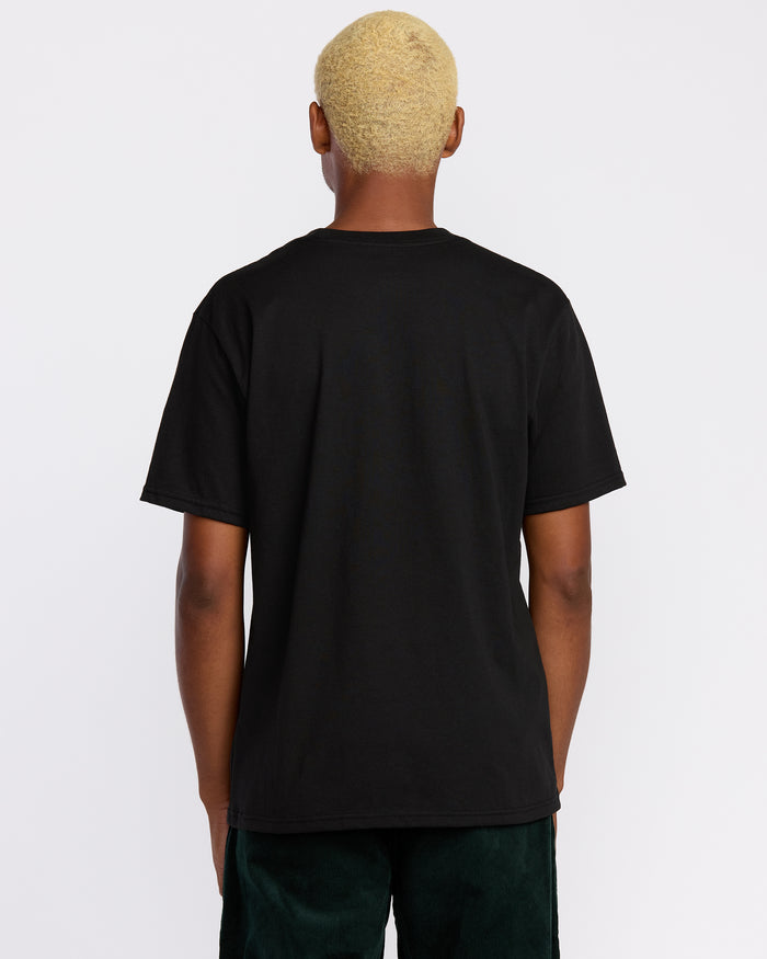 Men's Circle Stone Short Sleeve Tee-Black-Volcom