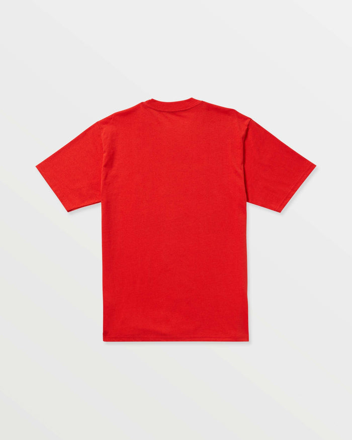 Men's Claimed Big Island Short Sleeve Tee-Chili Red-Volcom