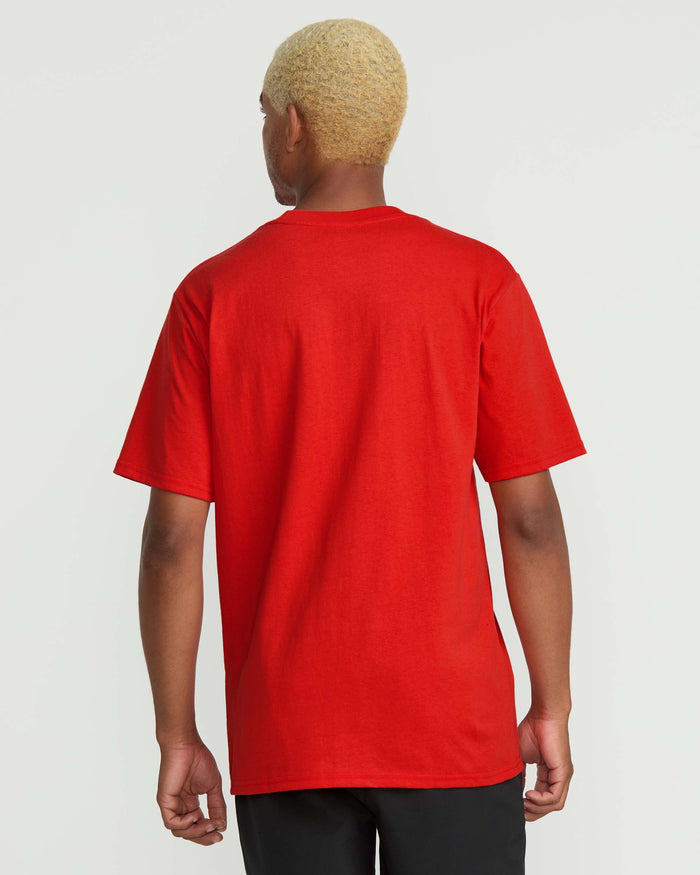 Men's Claimed Maui Short Sleeve Tee-Chili Red-Volcom