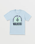 Men's Claimed Waikiki Short Sleeve Tee-Carolina Blue-Volcom