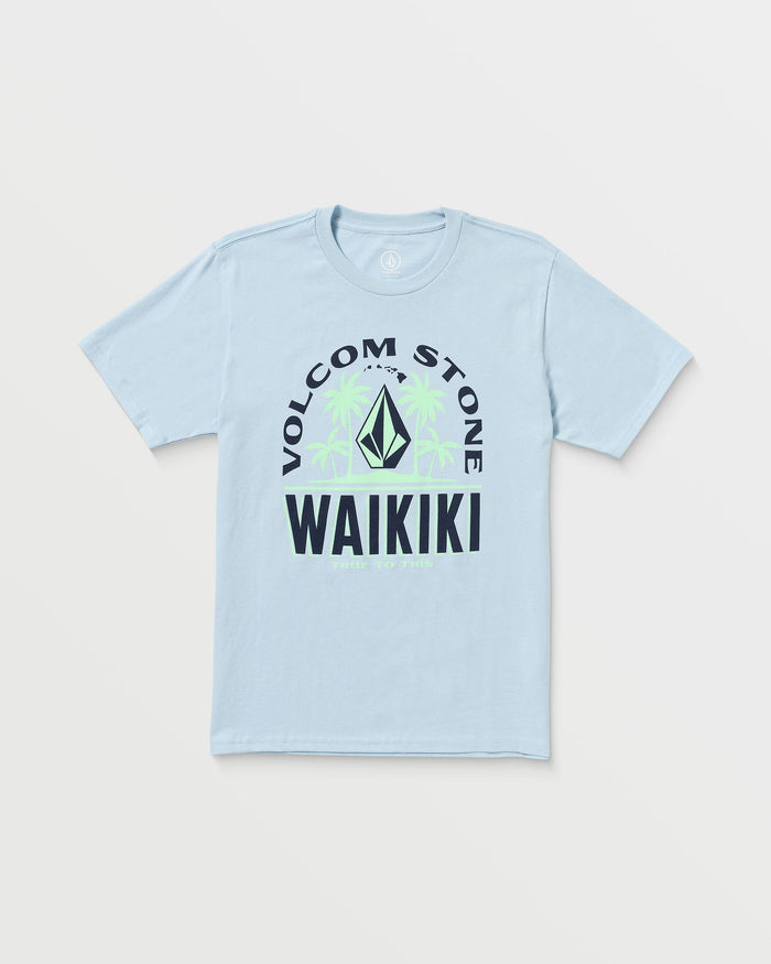Men's Claimed Waikiki Short Sleeve Tee-Carolina Blue-Volcom