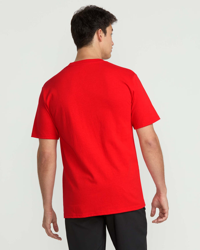 Men's Claimed Waikiki Short Sleeve Tee-Chili Red-Volcom