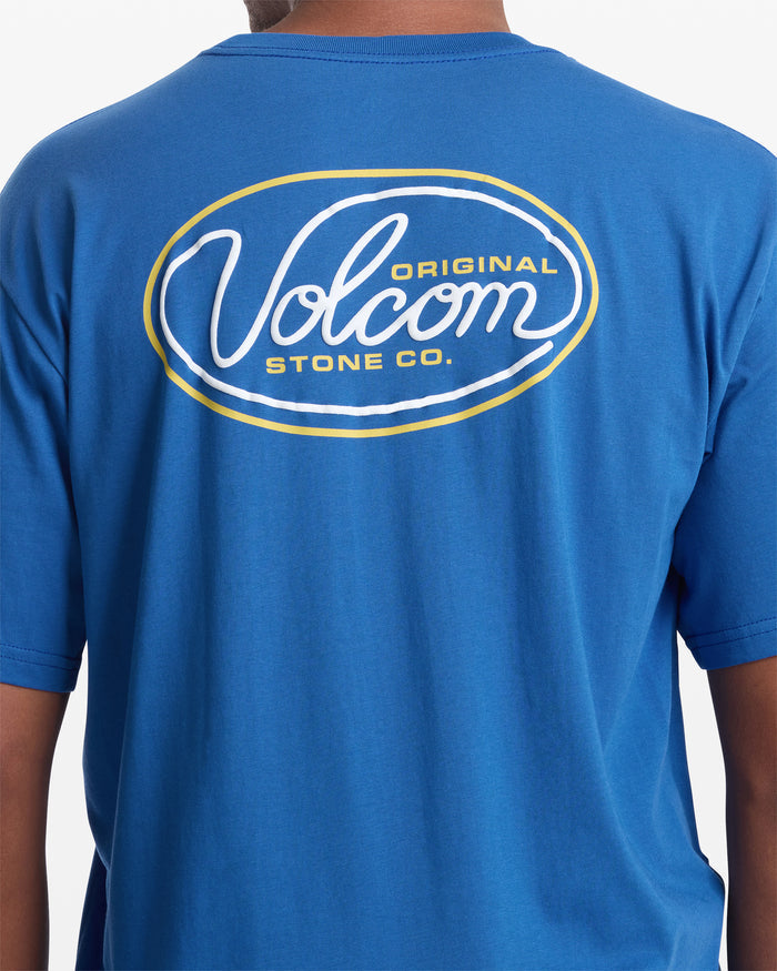 Men's Clean Sweep Short Sleeve Tee-Elecblue-Volcom