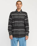 Men's Confuzzled Long Sleeve Shirt-Black-Volcom