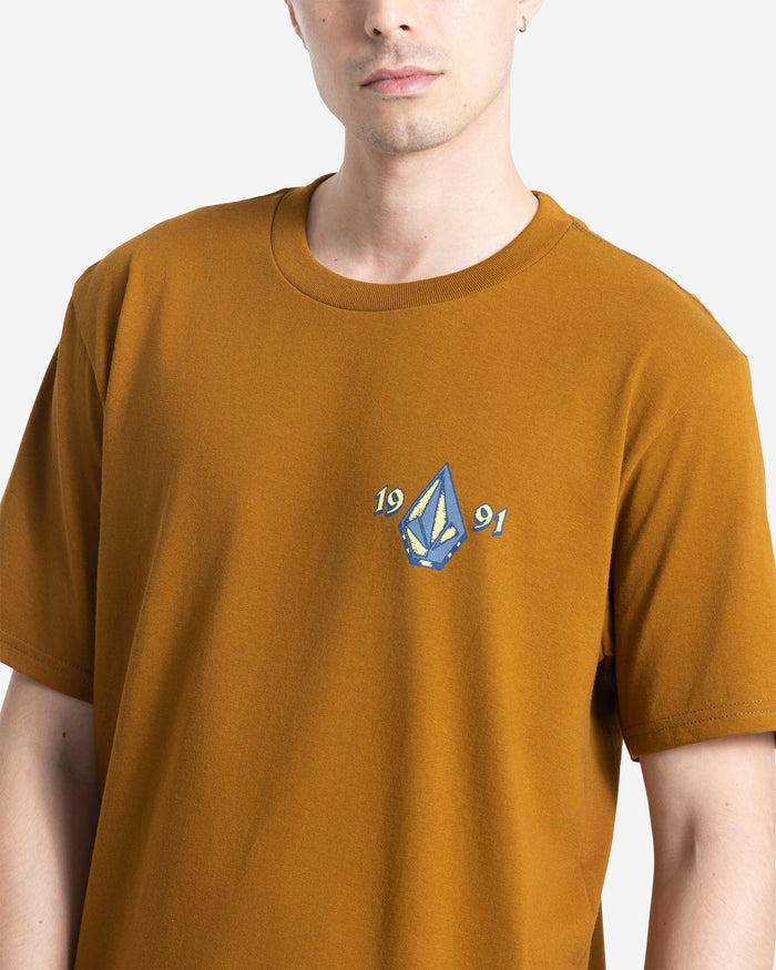 Men's Countertop Short Sleeve Tee-Major Brown-Volcom