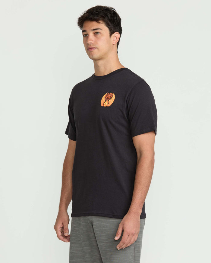 Men's Dactyl Short Sleeve Tee-Washed Black Heather-Volcom