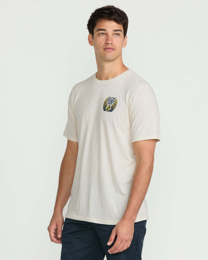 Men's Dactyl Short Sleeve Tee-Off White Heather-Volcom