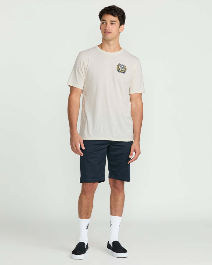 Men's Dactyl Short Sleeve Tee-Off White Heather-Volcom