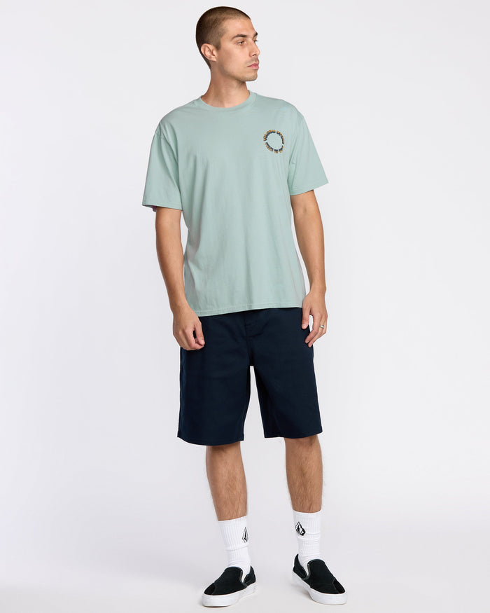 Men's Daylighter Short Sleeve Tee-Chambray-Volcom