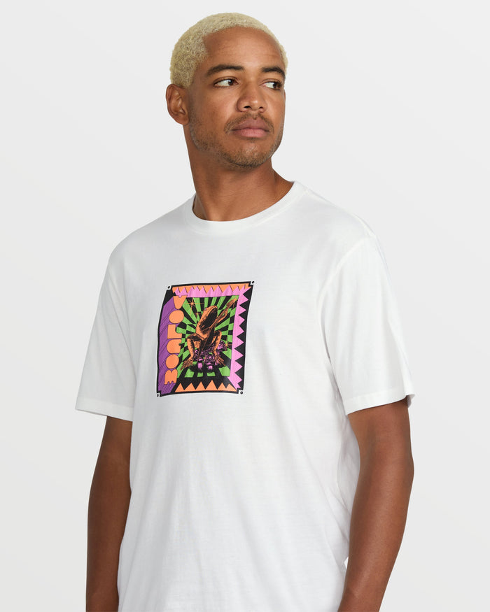 Men's Doom Frog Short Sleeve Tee-Off White-Volcom