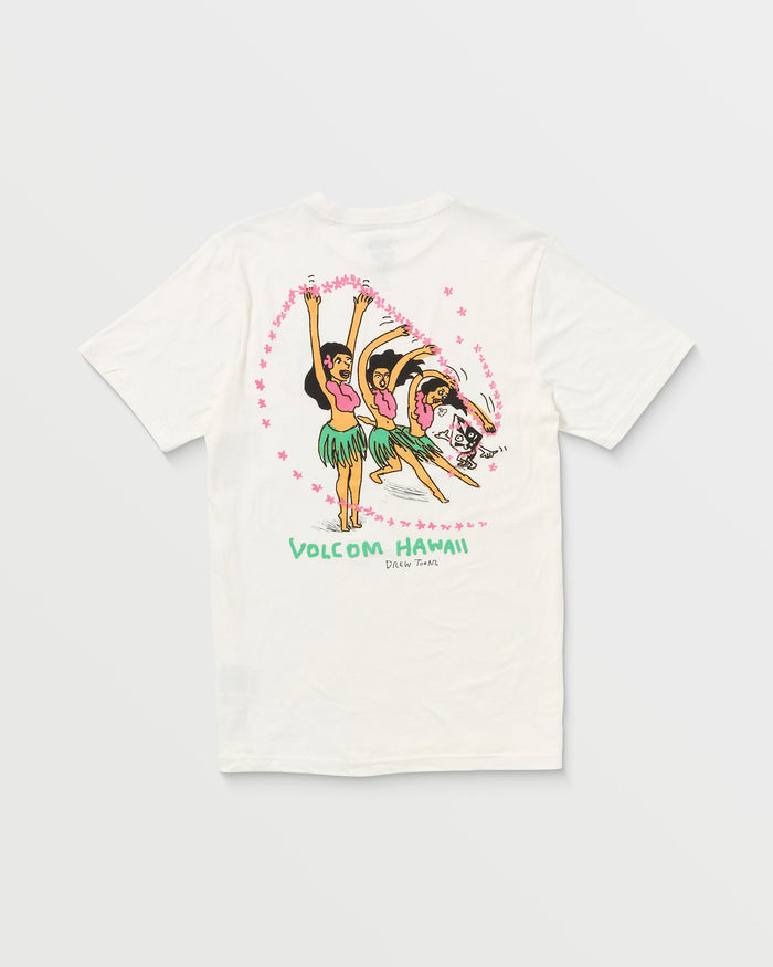 Men's Drewtoonz Short Sleeve Tee-Off White-Volcom