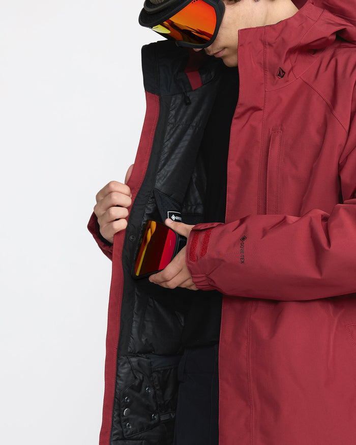 Men's Dua Gore-Tex Insulated Jacket-Burnt Red-Volcom