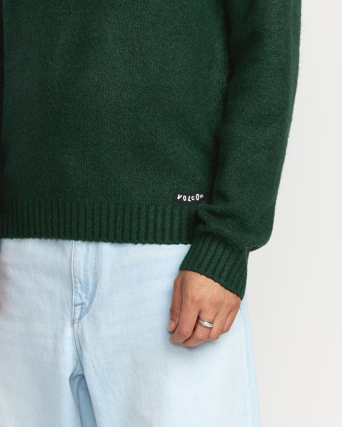 Men's Edmonder II Sweater-Scarab-Volcom