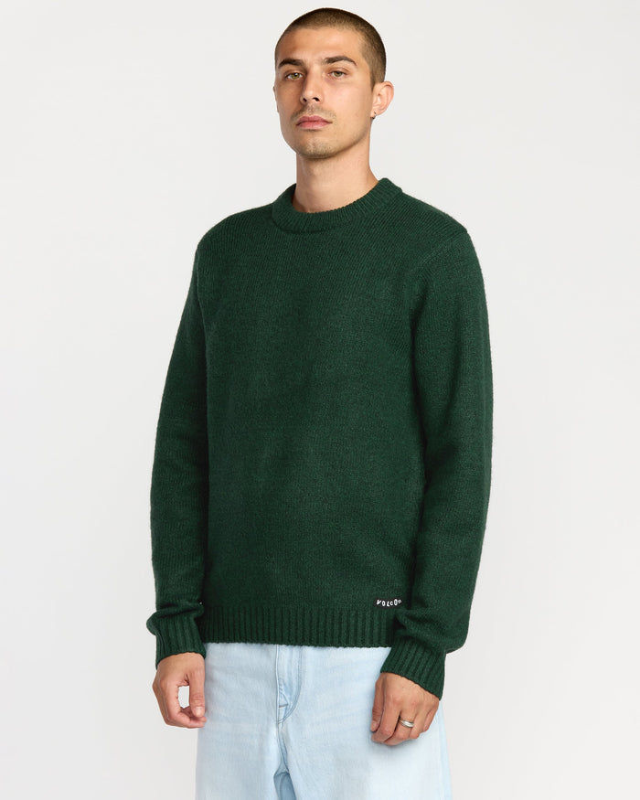 Men's Edmonder II Sweater-Scarab-Volcom
