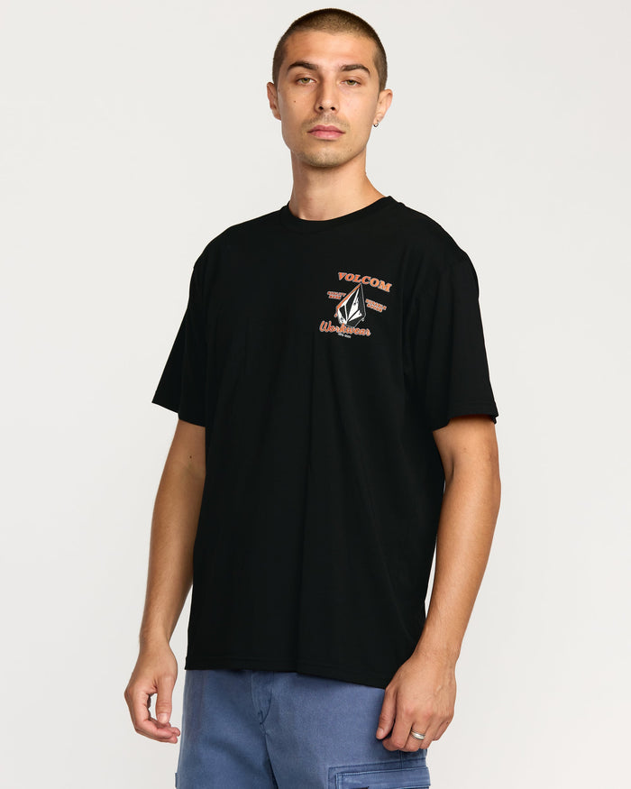 Men's Enamel Short Sleeve Tee-Black-Volcom