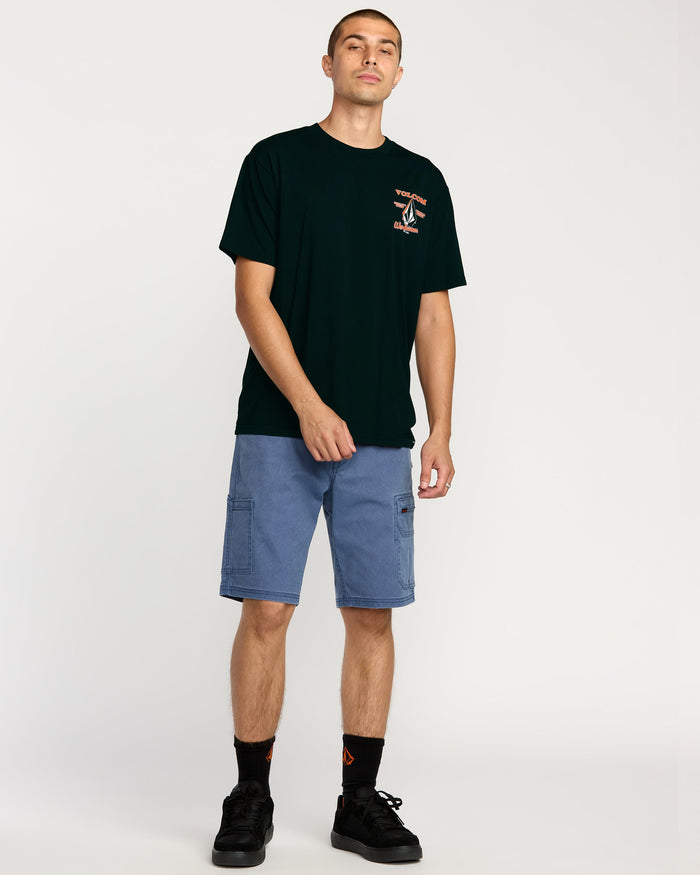 Men's Enamel Short Sleeve Tee-Black-Volcom