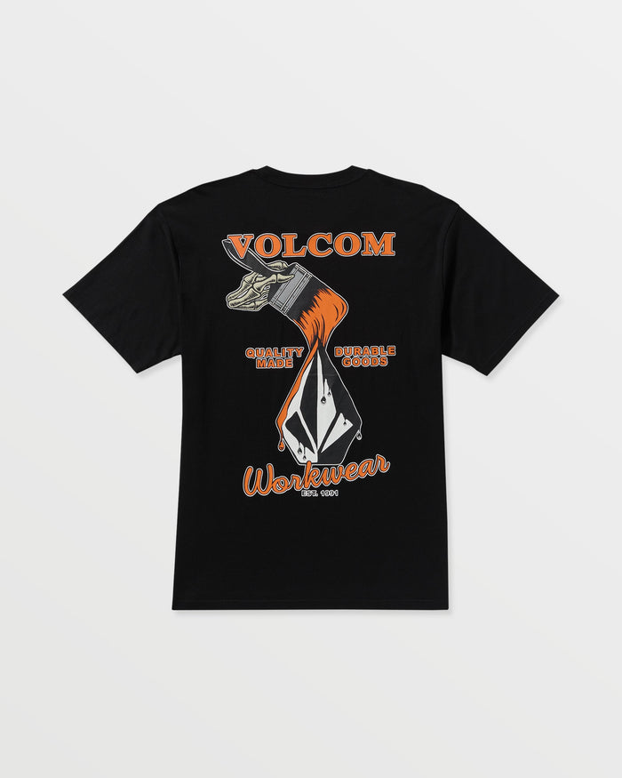 Men's Enamel Short Sleeve Tee-Black-Volcom