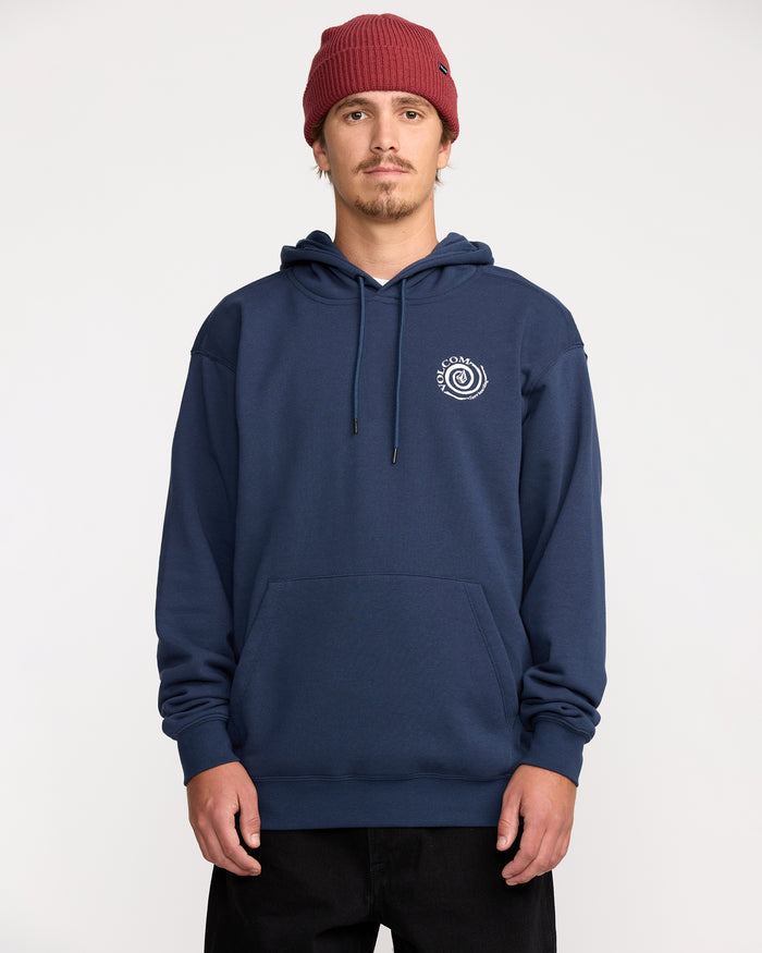 Men's Essential Hoodie-Deep Blue-Volcom