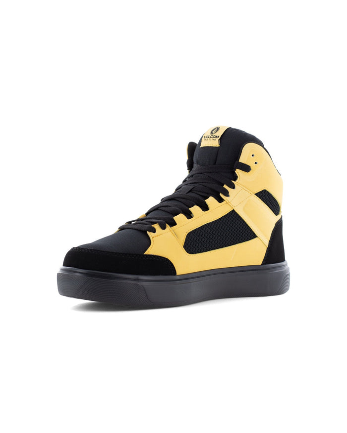 Men's Evolve Safety Toe High Top Work Sneakers-Wheat and Black-Volcom
