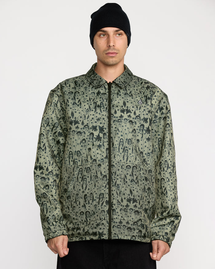 Men's Fakie Reversible Jacket-Black-Volcom