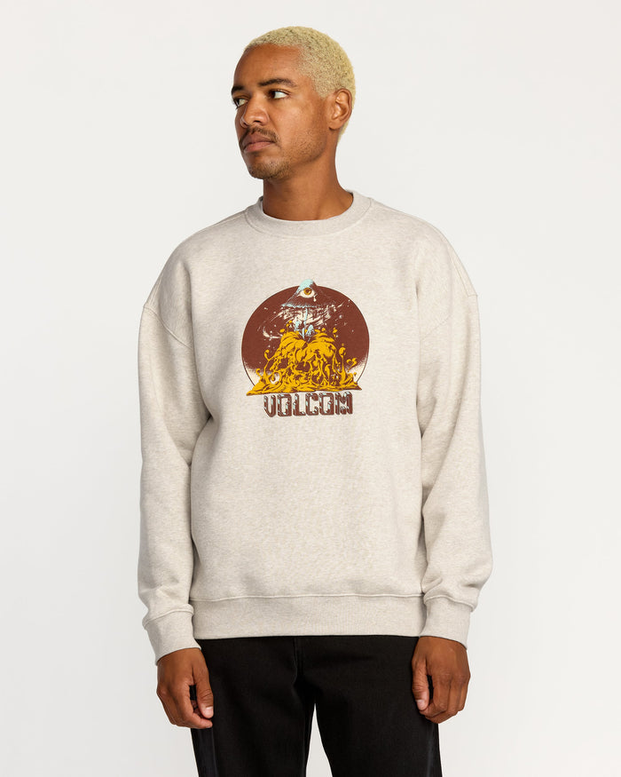 Men's Featured Artist Callum Rooney Crew-Dust Heather-Volcom