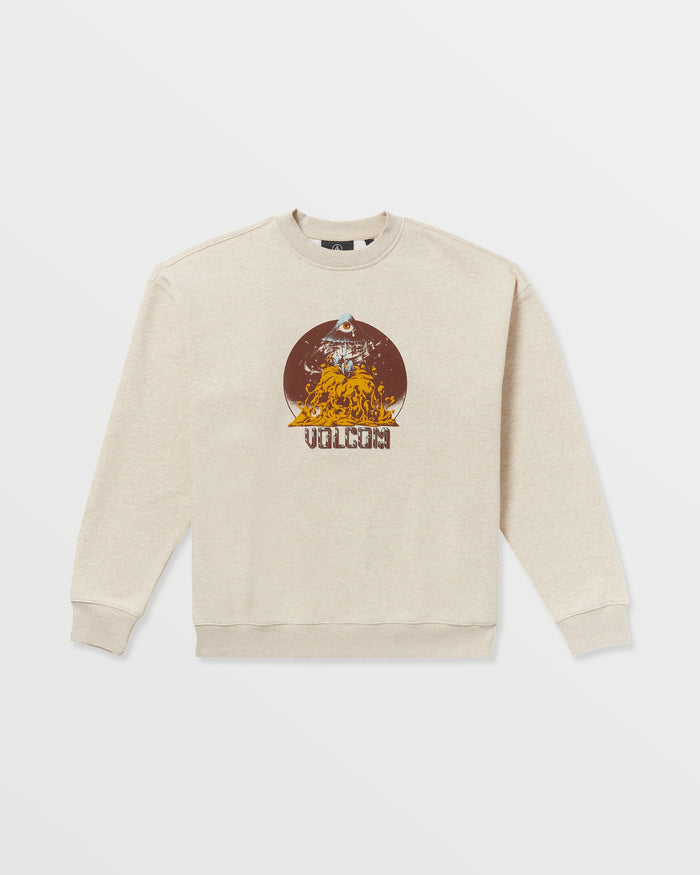 Men's Featured Artist Callum Rooney Crew-Dust Heather-Volcom